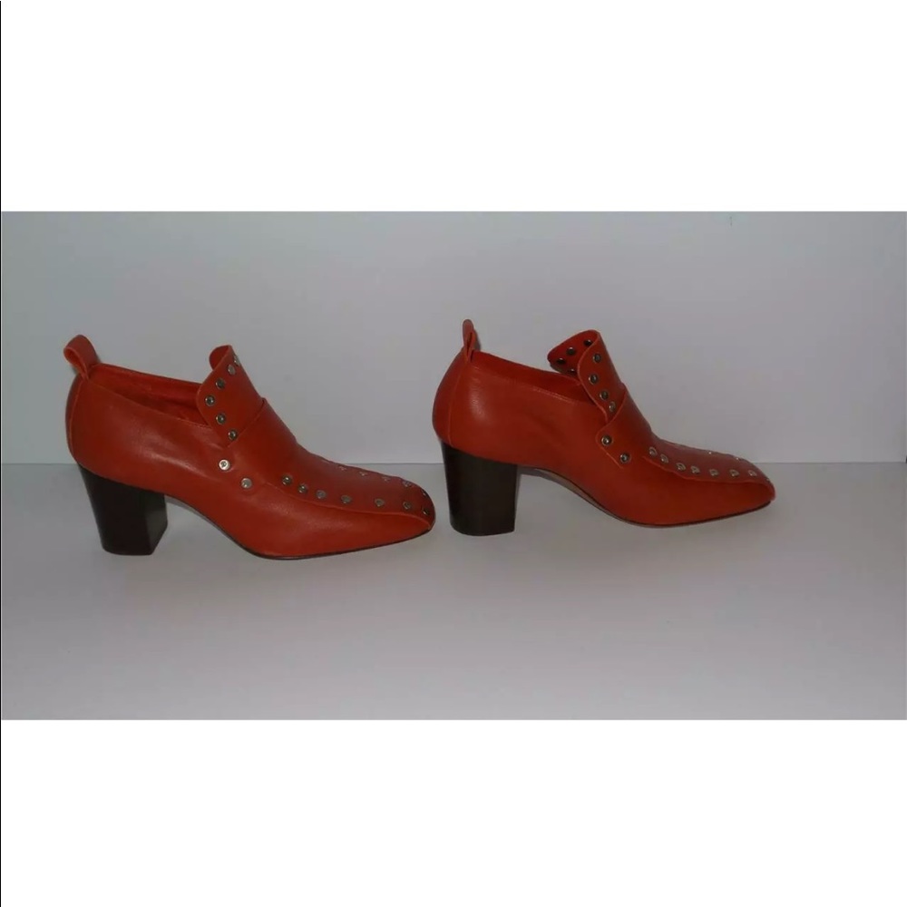 CELINE SOFT LEATHER PUMP 70 STUD DETAIL LOAFERS - Picture 3 of 11